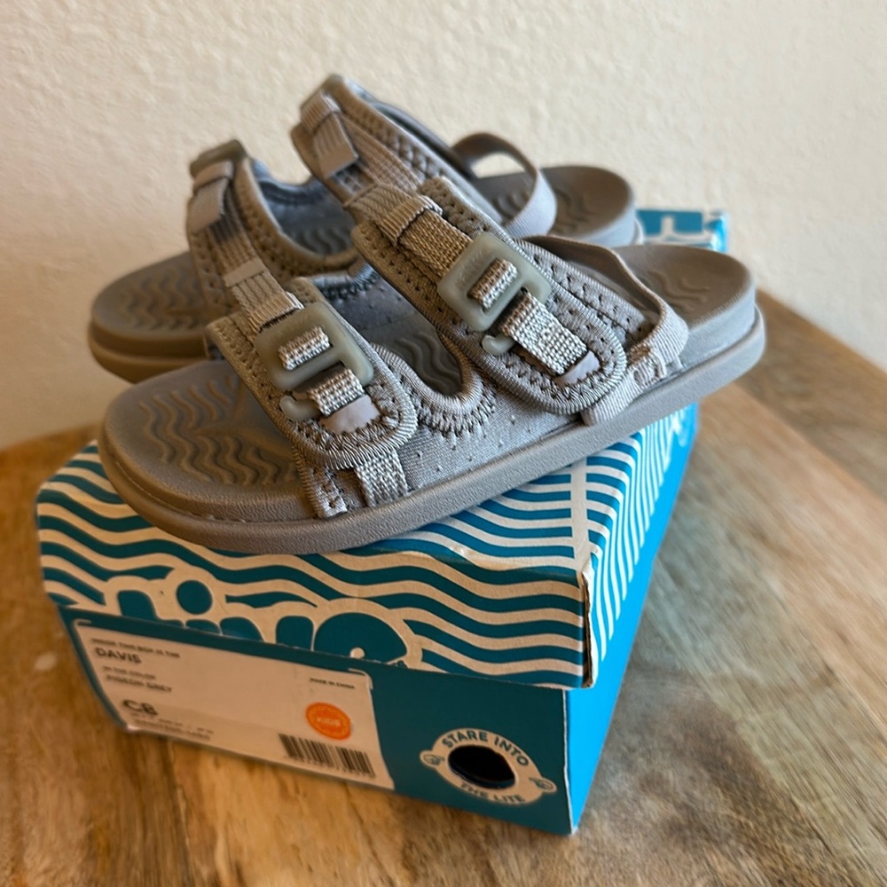 Gray Kids Sandals Native
